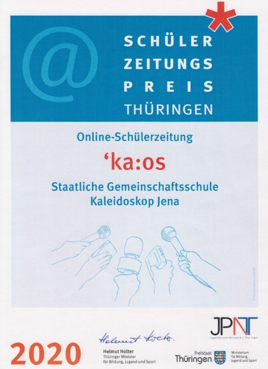 Schülerzeitungspreis kaos